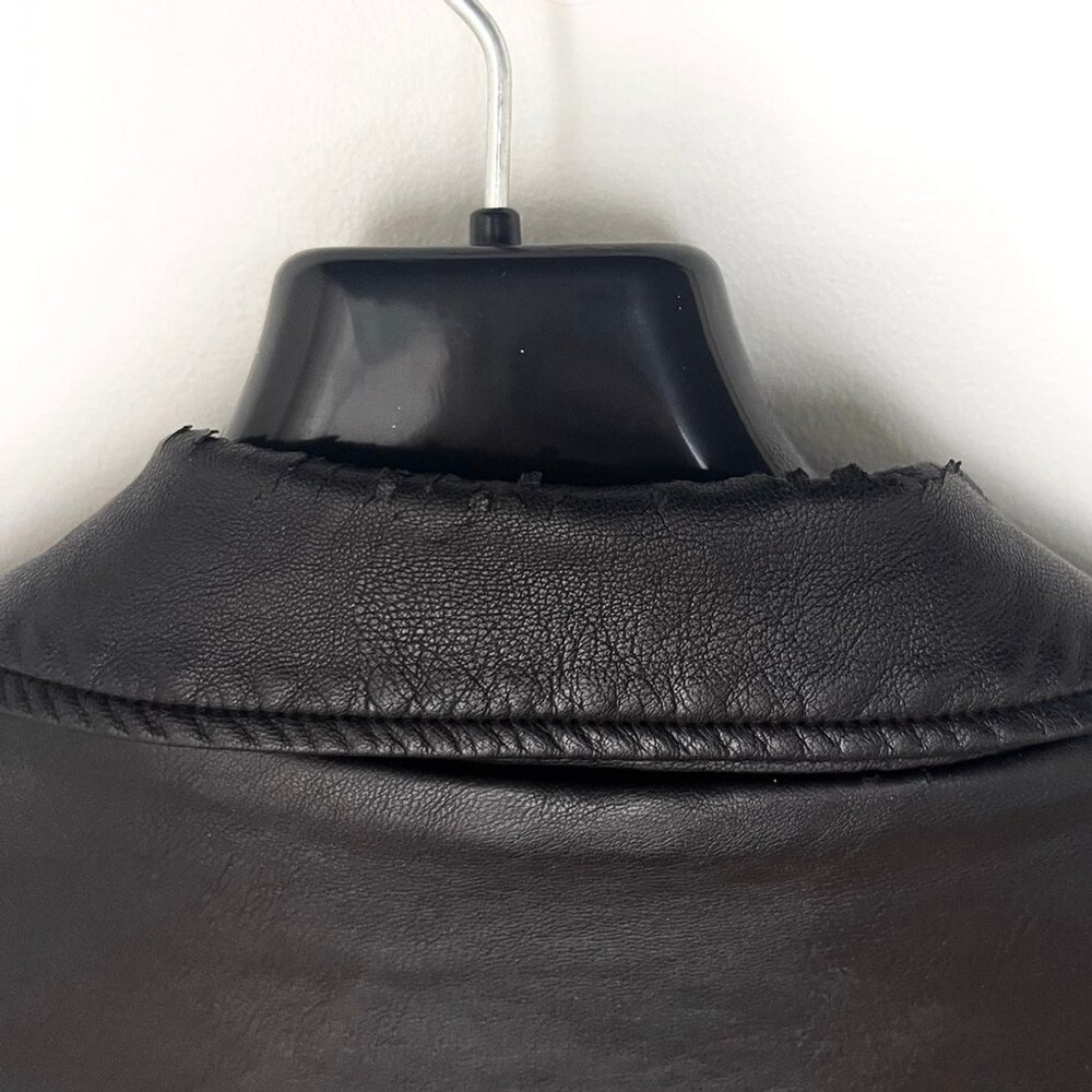 Levi's Women's Belted Faux Leather Moto Jacket Black Size S - Picture 5 of 10